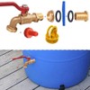 Rain Barrel Spigot, Brass Faucet Kit for Rain Water Barrel,