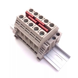 Dinkle Solar Combiner Box Connector DIN Rail Terminal Blocks Dinkle 6AWG 60A 600V