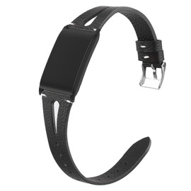 Compatible with WHOOP 4.0 Bands with Case bands, Slim Vintage Leather Strap Replacement Compatible with WHOOP 4.0 (Black)