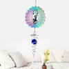 Tiudium Fairy Kinetic Gradient Color Wind Spinner Sculpture 3D Wind
