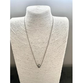 CrownOfRibbons Minimalist Silver Ball Bead Necklace for Women, Round Pendant