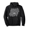 Sudan Map, Sudan in world languages Pullover Hoodie