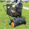 VEVOR Push Lawn Sweeper, 21inch Leaf & Grass Collector, Heavy