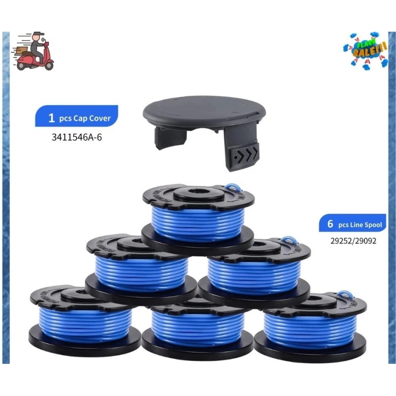 A ANLEOLIFE Hart Spools .065 6 Pack For Auto Feed