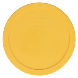 Pyrex 7402-PC 6/7-Cup Meyer Lemon Yellow Food Storage Replacement Lid (2-Pack) - Made in USA