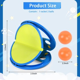 Catch Ball Game, Velcro Ball Game for Children, Throw and Catch Game with Ball, Throwing Game Children Outdoor, Fun Ball Games for Outdoors, Games Beach Toy for Children and Adults (B)