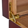 La Cubana Cherry Wooden Cigar Humidor with Golden Metal Holds