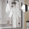 ChAusa Pack of 2 Towel Holder Shower Glass Wall Hooks