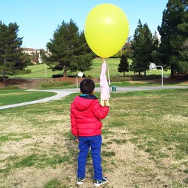 Wrapables A70065_5c Giant 36" Latex Party Balloons (Set of 5), Gold