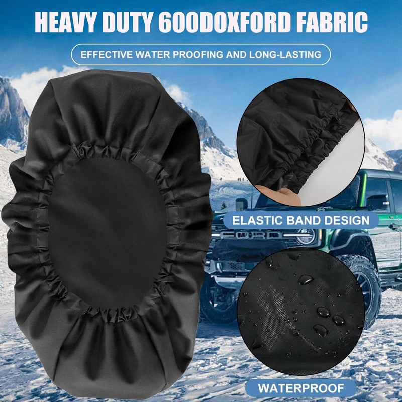 Winch Cover, New Upgrade Heavy Duty 600D Oxford Fabric Winch