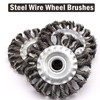 Twist Knot Wire Wheel 125mm x 22mm Round Angle Grinder