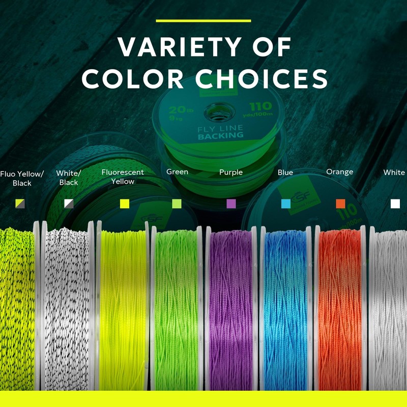 SF Braided Fly Fishing Trout Line Backing Line 20LB 100m/108yds