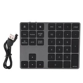 VGEBY 34 Key Numeric Keypad for Computers and Laptops, Portable and , Support