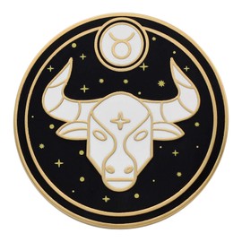 REAL SIC Astrological Sign Pin - Star Sign/Astrology Enamel Pins, Lapel Pins for Birth Sign, Great Gift for Anyone, Perfect Accessory for Jackets, Hats, Backpacks & Tops (Taurus)
