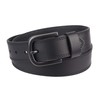 Dickies Cinturón de piel casual para hombre, Negro -, 40