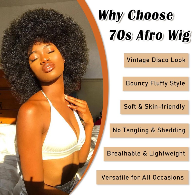Afro Wigs for Black Women Gray Bouncy Fluffy Curly Big