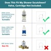 RAINREVIVE Replacement Escutcheon Plate for Delta 13/14 Series, for One-Handle