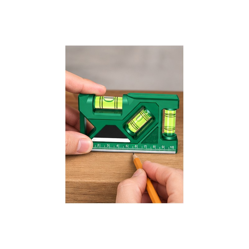 Mini Magnetic Pocket Level for Home & DIY – 3-Angle