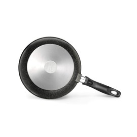 Olympia Hard Cook 9.5 Inch Deep Non-Stick PFOA-Free Die-Cast Aluminum Deep Fry Pan, Made in Italy