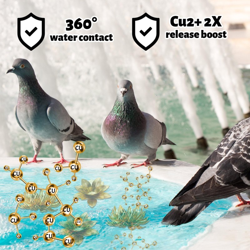 AceOrbit 5 Pcs 99.99% Pure Copper Bird Bath Disk Ornaments