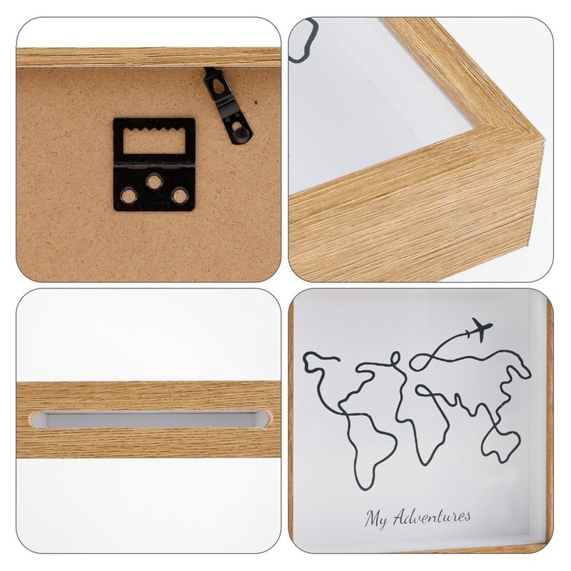 PARTY BESTBUY Shadow Box Frame,Travel Memory Box for Filling DIY