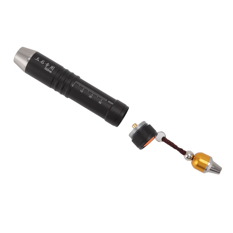 Identification Flashlight Small Diameter Triple Light Source Prevent Counterfeit Jade