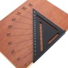 Woodworking Triangular Ruler Aluminum Alloy Industrial Protractor Tools 0~90° 1mm150mm
