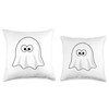 Cute Ghost Throw Pillow, 18x18, Multicolor