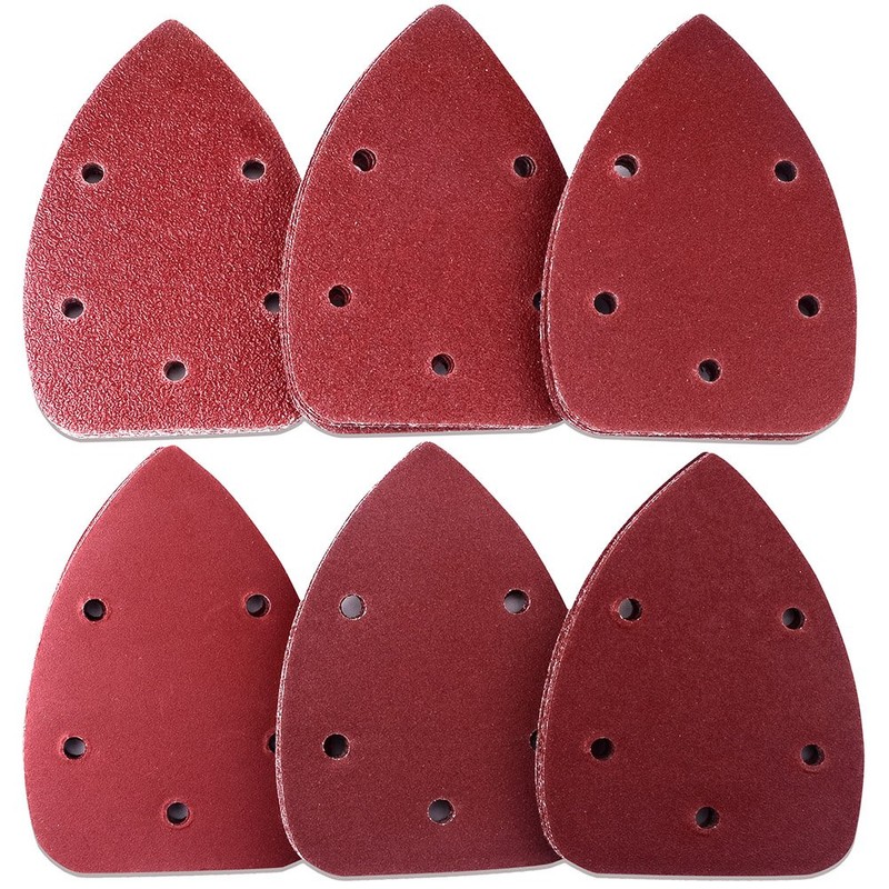 AUSTOR 60 Pieces Mouse Detail Sander Sandpaper Sanding Paper Hook