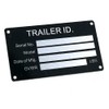 Blank Trailer VIN ID Plate Data TAG Serial Model Number
