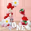 Hyballustw Strawberry Decorations,Daisy balloons with Strawberry Balloons for Berry First