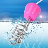Electric Floating Immersion Water Heater Boiler with Digital Thermometer Pink