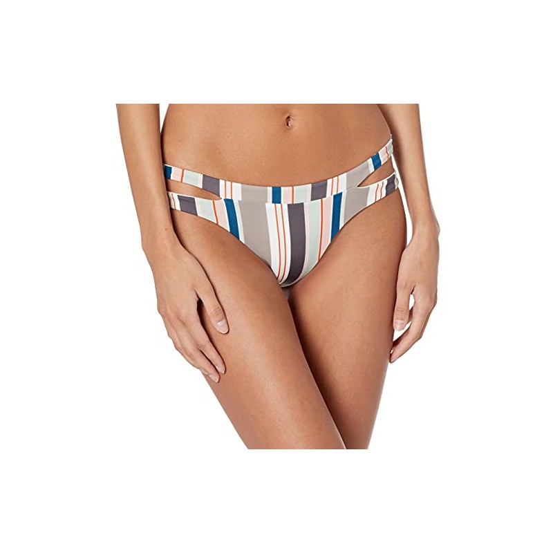 RVCA Women's Standard Off Shore Cheeky Bikini Bottom, Creme, X-Large