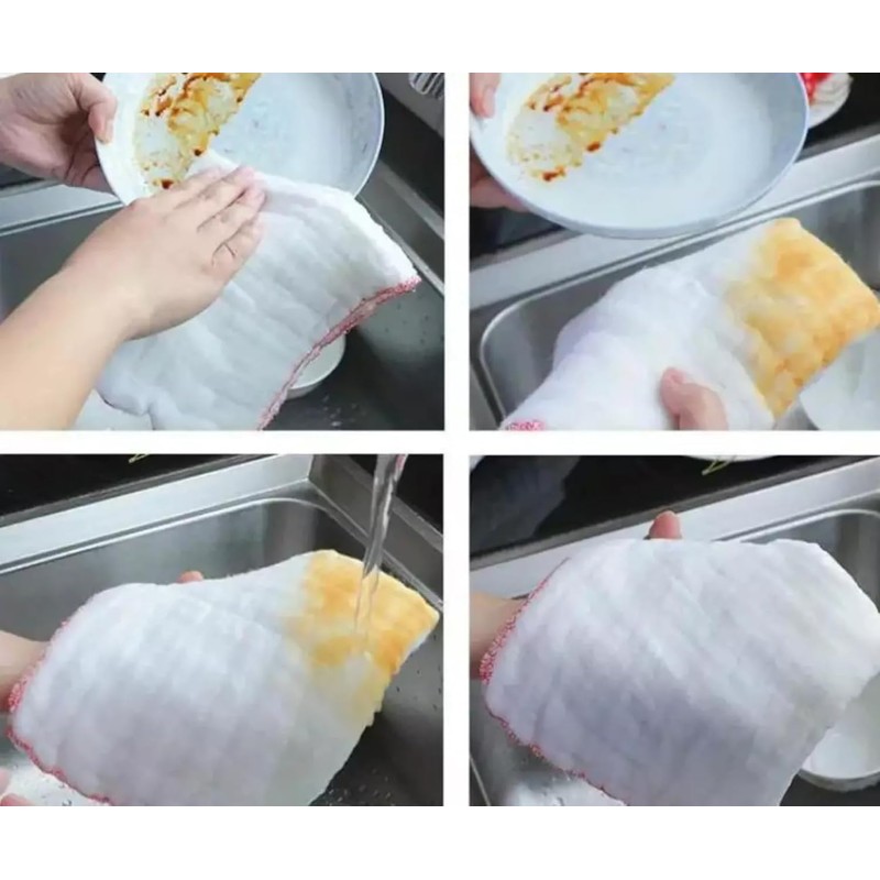 Reusable Jumbo Cleaning Cloths, Dish Cloths for Washing Up 20