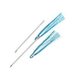 Trail Chasers Ground Markers Blue 6" Marking Whiskers with Lightweight, Non-Rust, Aluminum Stakes (Pkg of 10)