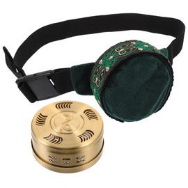 LALAFINA 2pcs Moxibustion Box Smokeless Copper Moxa Box Portable Therapy Bag for Waist Neck Knee Shoulder Back, Ideal for