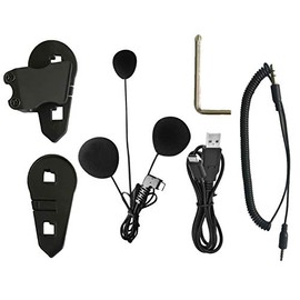 BT-S3 Type-C Interface Soft Microphone Earphone Accessories of Motorcycle Bluetooth Headset Intercom(Only Suitable for Full face Helmets)