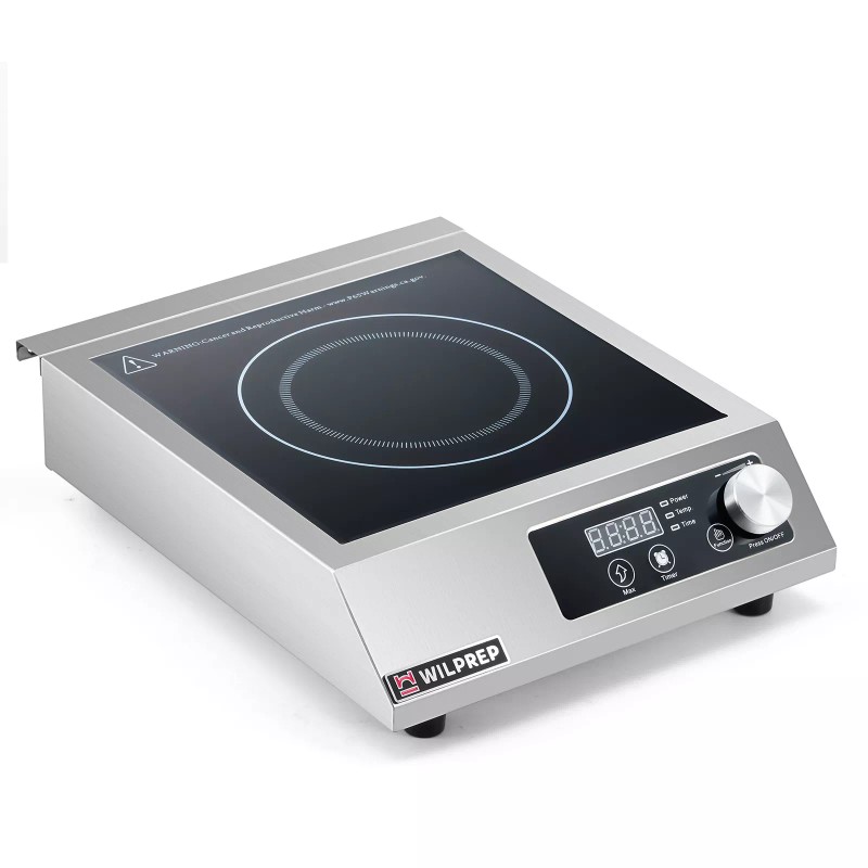 WILPREP Commercial Countertop Induction Range Portable 1800W Induction Cooktop Digital