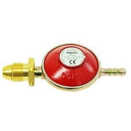 Dapetz ® Low Pressure Propane Gas Regulator 37Mbar Standard Screw Type 1.5 Kg/H Fits Calor Flogas Attaches to Propane Gas Tanks for Camping, Gas cookers, barbecues & Patio heaters.