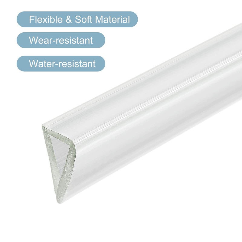 sourcing map U Channel Edge Strips 4.9ft Length Rubber Protection
