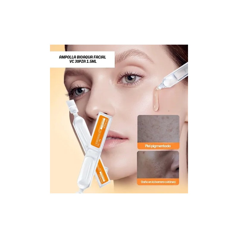 Ampolletas Vitamina C Antiarrugas Antimanchas Aclarante 30pz Momento De Aplicación