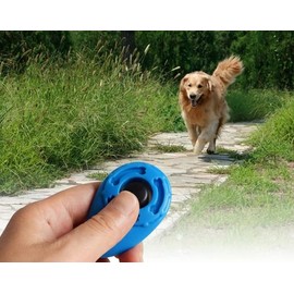 JIzian 1Pc Pink Training Clickers Easy to Use with Button Dog Training Accessories Strong and Long-Lasting,Training and Behavior Aids