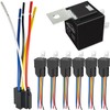 irhapsody 80/60Amp 12V 5-pin Relay Kit, SPDT 12-Volt Automotive Relay