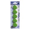Kokuyo Color Magnet, Diameter 1.2 inches (30 mm), 5 Pieces, Green, Set of 2