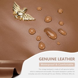 SPAHER Women's Backpack, Elegant Handbag, Faux Leather, Anti-Theft, City Backpack, Safety Backpack, Women's Multifunctional School Bags, Large Purse, Vintage Daypack Daypack for Women, White