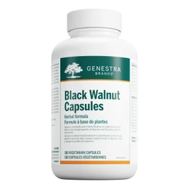 Genestra Brands - Black Walnut Capsules - Herbal Formula to Support Digestive Health - 180 Vegetable Capsules