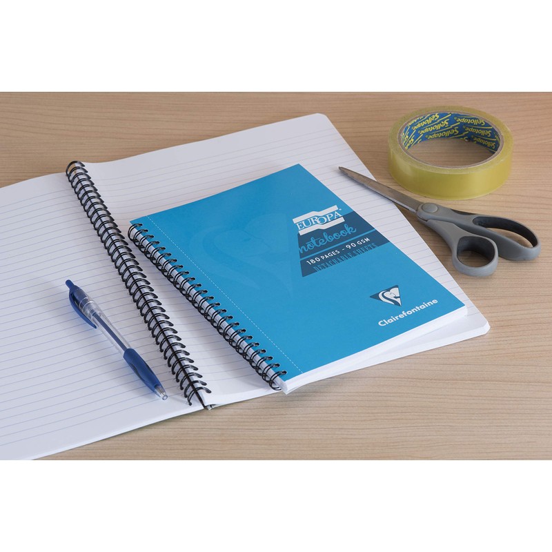 Clairefontaine Europa - Ref 5800Z Wirebound Notebooks, Hardwearing Bright and