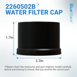 BlueStars 2260518B 2260502B Refrigerator Water Filter Cap Replacement – Compatible with Whirlpool & Kenmore Filters - Replaces WP2260518B WP2260518BVP PS11739970