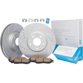 [Front Kit] Geomet Coated Brake Disc Rotors & Ceramic Pads for Subaru Outback Legacy 2020-2021 - 2022-2023 - 2024-2025 Subaru Crosstrek 2024-2025