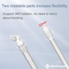 2 Packs Replacement Tube for Airfit N20,FSA HSA Eligible, Replacement Short Tube Compatible with N20, Great Value CPAP Supplies by Medihealer.